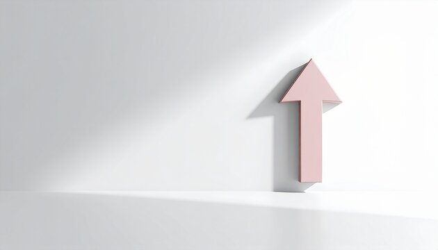 White background input arrow icon corner copy space input output concept minimal