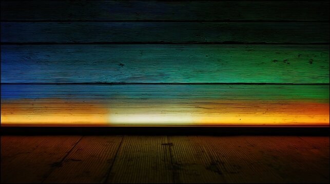 hangout. Neon lights casting a glow on a rustic wooden wall, creating an atmospheric bar ambiance. bar promotions, beverage menus, designed for food & beverage menus and cafe branding.