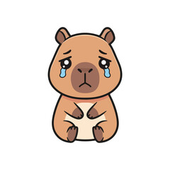 Naklejka premium Cute Capybara