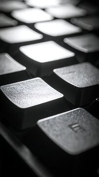 Close-up of computer keyboard keys.