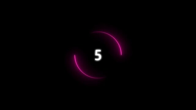 File #: Knickerbocker loading circle, neon light trail circle on black background