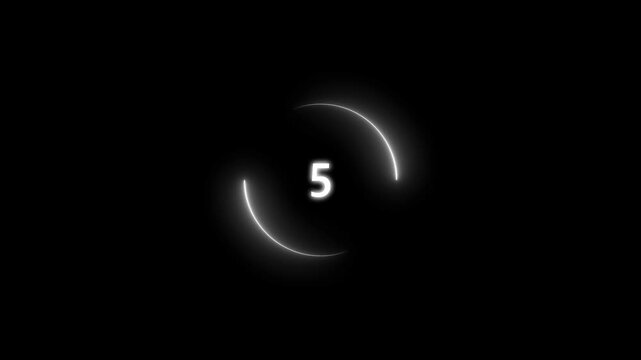 File #: Knickerbocker loading circle, neon light trail circle on black background