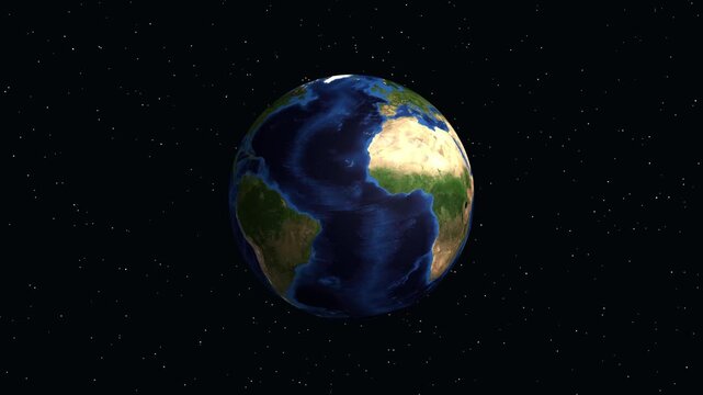 Earth Zoom Animation Focusing on Warangal India with Geographic Coordinates