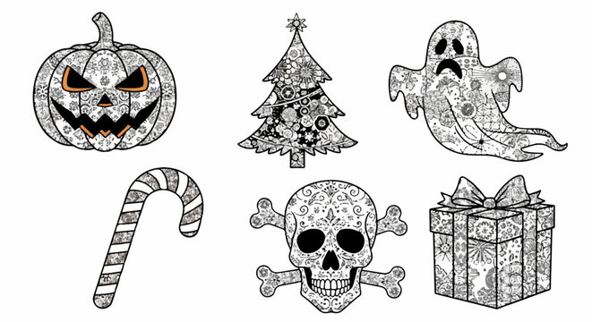 Press Click Conceiving icon set random