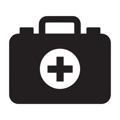 Obraz premium first aid kit vector illustration flat design