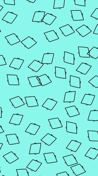 Seamless Geometric Shape Pattern with Dynamic Motion Background