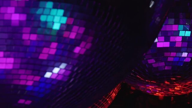 Experience the dazzling splendor of a birthday celebration unfolding at a vibrant disco.