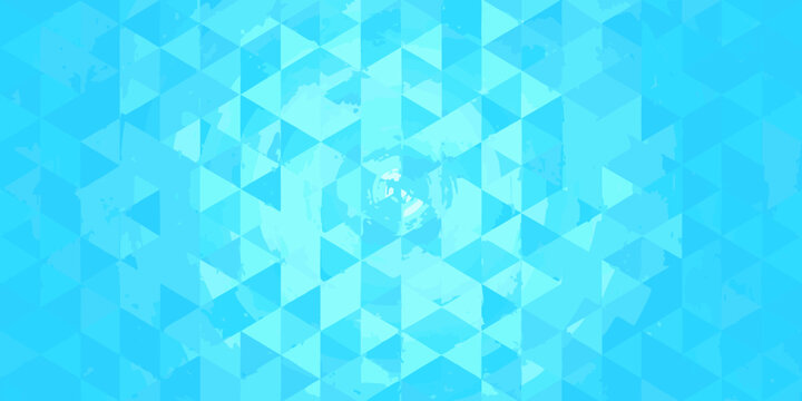 Blue geometric triangle pattern design abstract background