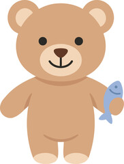 Fototapeta premium Teddy Bear Illustration Set Collection