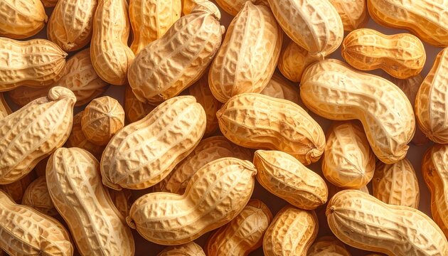 Peanuts in Shell Close-Up Texture