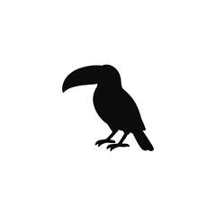 Fototapeta premium Toucan Silhouette Vector Illustration