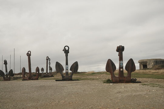 M&eacute;morial de guerre &agrave; La pointe de Pen-Hir dans la presqu'&icirc;le de Crozon, en Bretagne &agrave; Camaret-sur-Mer.