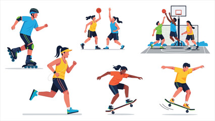 Fototapeta premium Active Lifestyles Outdoor Sports and Recreation