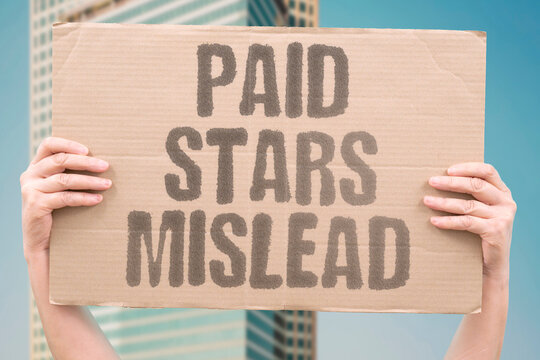 "Paid Stars Mislead" Financially incentivized product star ratings systematically mislead consumers about actual product quality and performance. REVIEW. RATE. PRODUCT. MISLEAD. PAID.