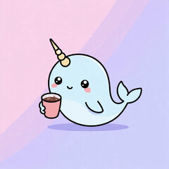 Narwhal is drinking © Naovi