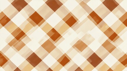 Fototapeta premium Pastel Check background,Tartan plaid seamless pattern on paper texture, paint brush style illustration,Plaid shirt textile,gingham fabric,for banner and background.