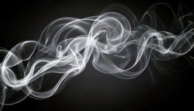 Ethereal Smoke Trails - A Dance of Light and Shadow in Motion.