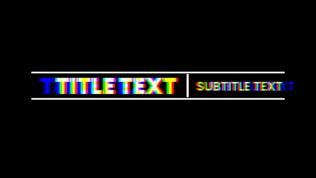 Modern Delay RGB Glitch Echo Trendy Title