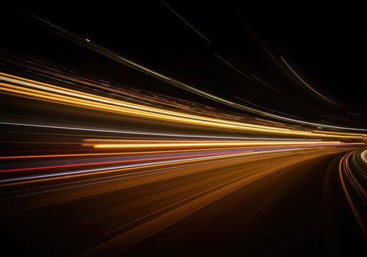 Abstract light trails depicting rapid, impulsive movement, suggesting involuntary action, subconscious activity, and kinetic energy flows ,psychology ,graphic ,stream