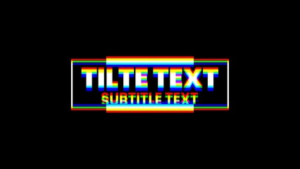 Trendy Delay Echo RGB Glitch Modern Title