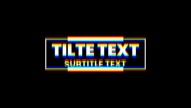 Trendy Delay Echo RGB Glitch Modern Title