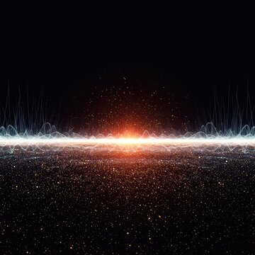 Ethereal energy field depicting complex subatomic wave functions and vibrant particle flux, creating a shimmering, multidimensional quantum aura background ,fluid ,multidimensional ,spiritual