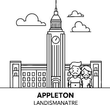 Sad Tourists in Front of Appleton City Hall