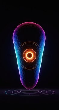 Hypnotic geometric rendering illustrating the theoretical limit of compressed matter reaching zero volume and maximum gravitational pull ,infinite mass ,theoretical ,dark matter
