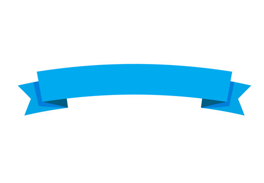 Flat blue banner
