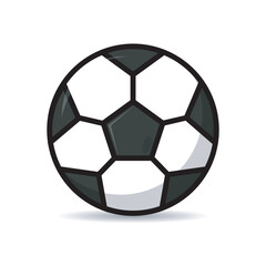 Naklejka premium Soccer Ball Vector Illustration Isolated on White Background