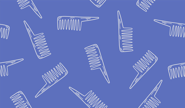 Cute comb pattern background vector design