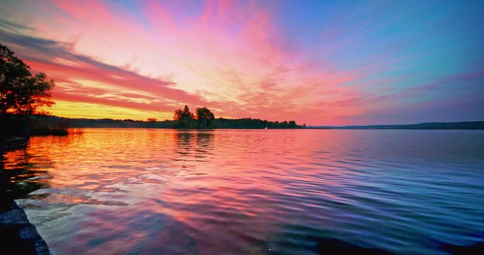 In the silence of dawn, Angera awakens between water and sky
