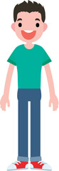 Obraz premium Boy in green shirt