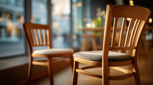Two chairs facing each other in a minimal interior with blurred edges creating subtle tension and separation in the empty space
