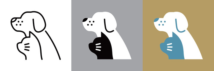 犬と猫のペットアイコン © WAWAWA