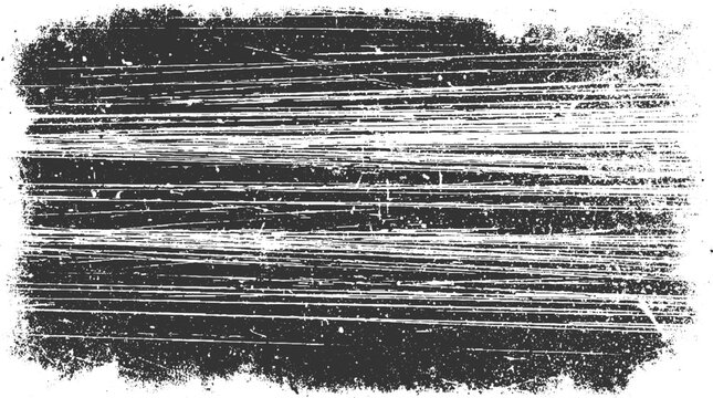 Black and white horizontal distressed texture with grunge scratches and rough edges