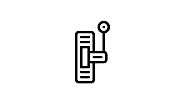knife switch minimalist stroke animation