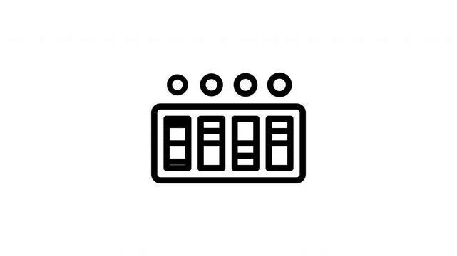 switch minimalist stroke animation