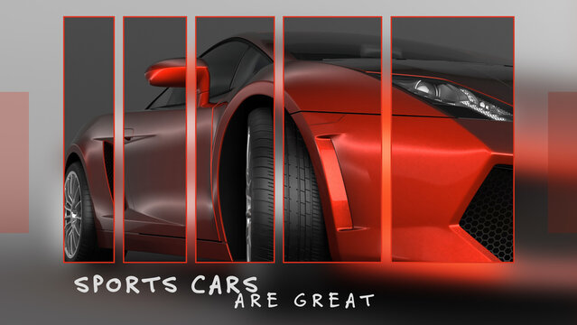 Side Shapes And Multi Split Images Overlay