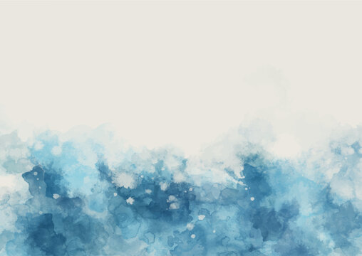 Abstract hand painted watercolour splash texture background