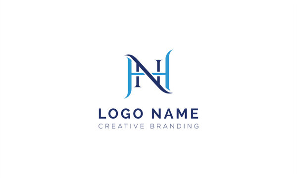 Elegant stylized monogram logo design with interlocking letters