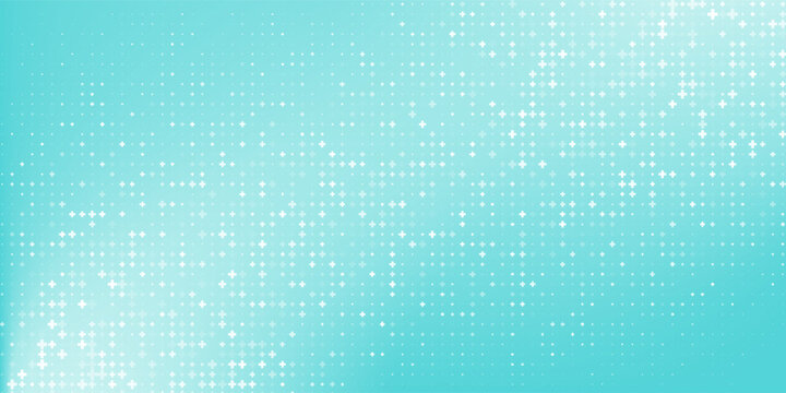 Healthcare Medical Plus Pattern. Blue Mathematical Plus Symbols Pattern. Math Design Elements Background. Medical Tech Background. Vector Illustration.