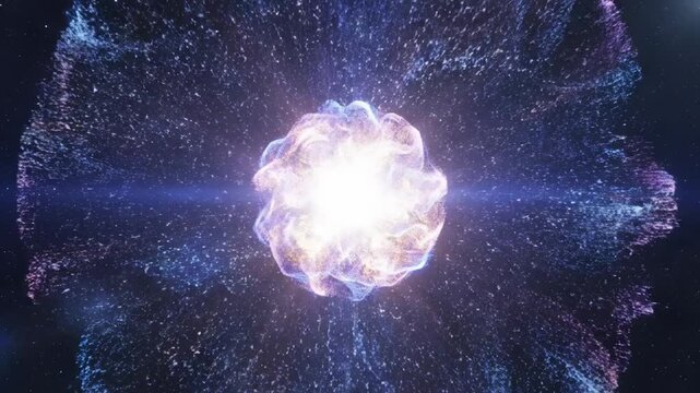 Supernova Explosion in Deep Space.