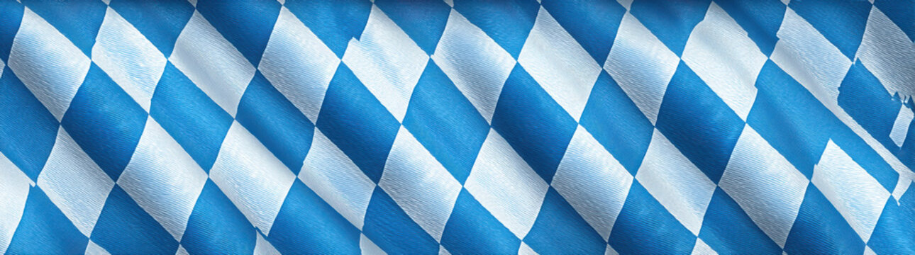 Oktoberfest blue and white background. Bavarian style beer festival banner