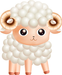 Cute sheep symbol © JoyImage