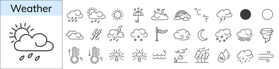 Obraz premium Hand-drawn house cleaning icon set