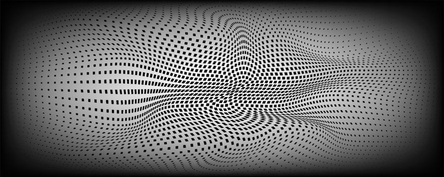 Pattern diamond rhombus with halftone background square and arrow texture dot. Triangle gradation half with gradient star seamless and black effect lattice. Horizontal falling rhomboid.
