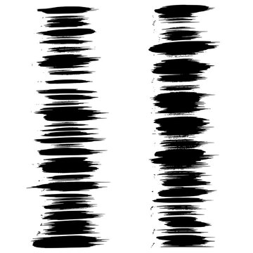 Ink scratch marks grunge stencil strokes with distressed texture for labels, signs, and graphic design overlays