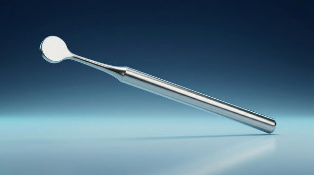 Dental condenser plugger 3D render, restorative compaction instrument visualization, dental amalgam compactor tool model, stainless steel condenser tip dental instrument