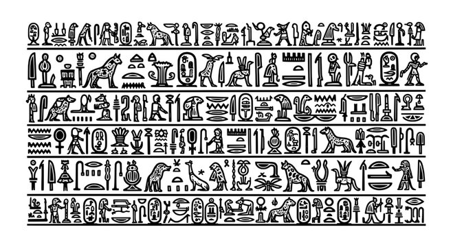 Knife tactical combat with double-edged blade and engraved tribal pattern icon style on white background